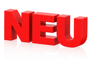Image showing neu (german word)