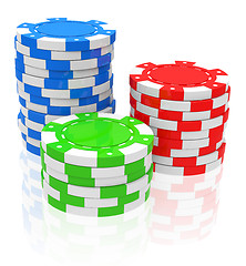 Image showing the poker chips