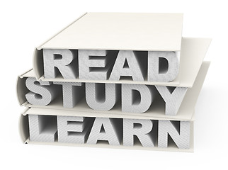 Image showing read, study and learn