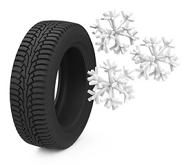Image showing snow tire