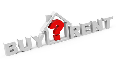 Image showing buy or rent