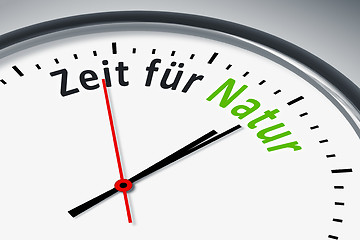 Image showing Uhr mit Text