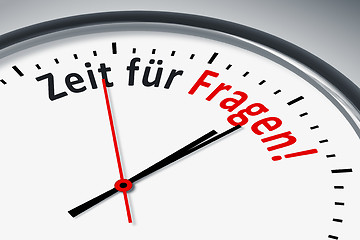 Image showing Uhr mit Text