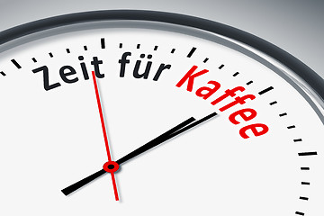 Image showing Uhr mit Text