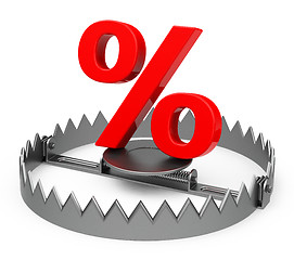 Image showing the percent trap