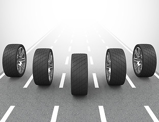 Image showing the car tires