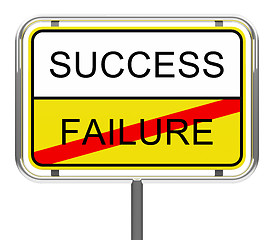 Image showing success and failure
