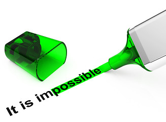 Image showing im-possible