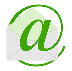 Image showing the green email