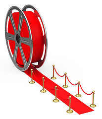 Image showing the red carpet