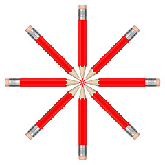 Image showing the red pencils