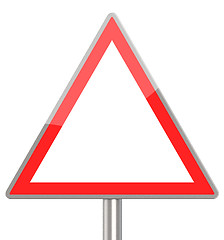 Image showing blank traffic sign