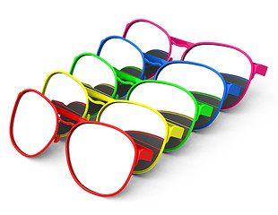 Image showing colorful sunglasses