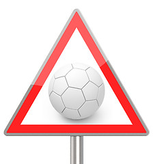Image showing the soccer ball sign