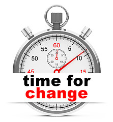 Image showing time for change