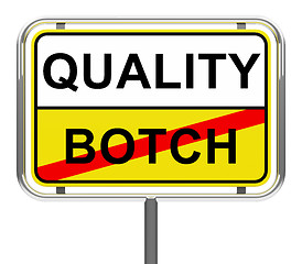 Image showing quality-botch