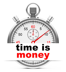 Image showing time is money