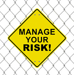 Image showing manage your risk