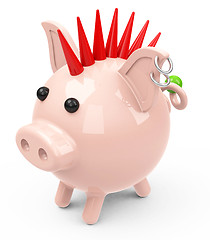 Image showing the piggy bank punk