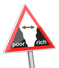 Image showing gap between poor and rich