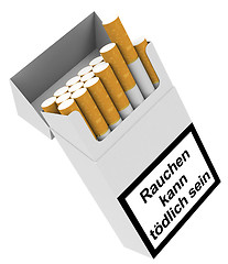 Image showing Cigarette box