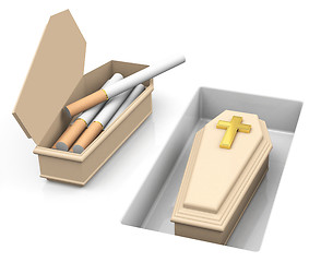 Image showing death from smoking