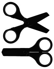 Image showing the black scissors