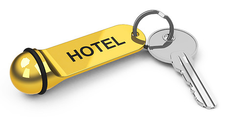 Image showing the hotel key