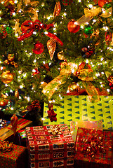 Image showing Gifts under Christmas tree