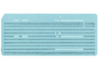 Image showing Punched card