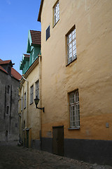 Image showing Medieval narrow street in Tallinn