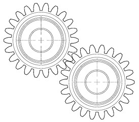 Image showing the gear wheels