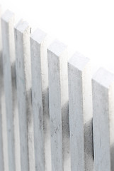 Image showing White picket fence