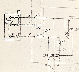 Image showing  schematic drawing