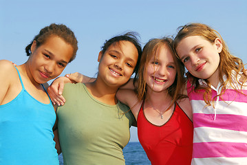 Image showing Four girls