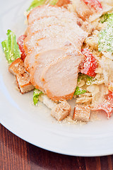 Image showing Chicken ceasar salad