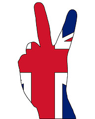 Image showing British finger signal