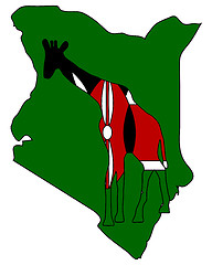 Image showing Kenya giraffe