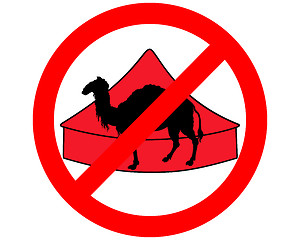 Image showing Camel in circus prohibited