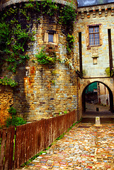 Image showing Old stone walls in Rennes