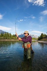 Image showing Fly Fisherman