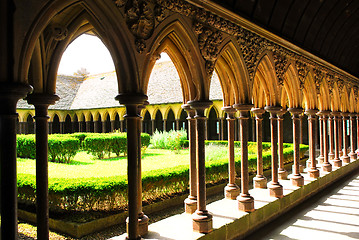 Image showing Mont Saint Michel Cloister