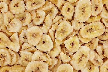 Image showing Banana chips abstract background texture
