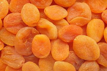 Image showing Dried apricots abstract background texture