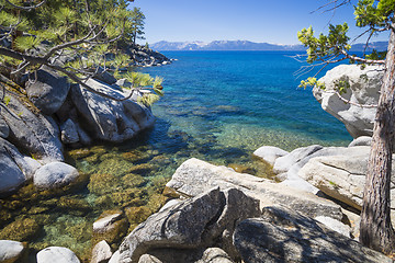 Image showing Beautiful Shoreline of Lake Tahoe