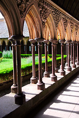 Image showing Mont Saint Michel cloister