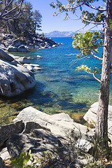 Image showing Beautiful Shoreline of Lake Tahoe