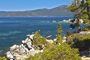 Image showing Beautiful Shoreline of Lake Tahoe