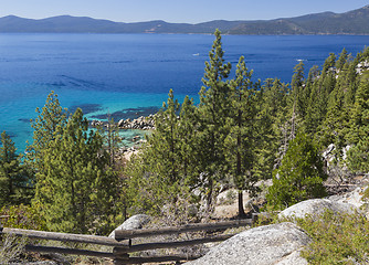 Image showing Beautiful Shoreline of Lake Tahoe