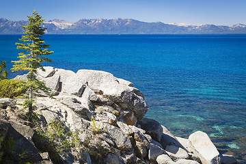 Image showing Beautiful Shoreline of Lake Tahoe